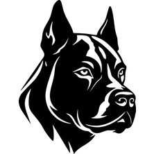 Köpek Figürü Duvar Modern Ahşap Tablo Dekor Siyah Renk 25 Cm.