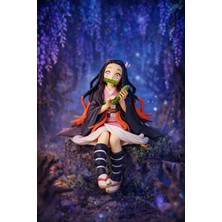 Wonderful Life Demon Slayer Nezuko Figür Oturan Kamado Nezuko Anime Koleksiyonluk Dekor Biblo 8 cm