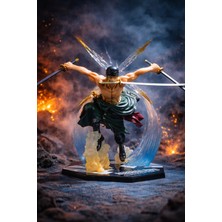 Wonderful Life Anime One Piece Zoro Figür 18 cm Değişim Kafa Detaylı Pvc Koleksiyonluk Karakter Oyuncak
