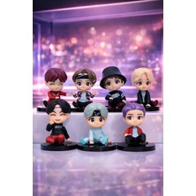 Wonderful Life K-Pop Bts 7’li Mini Figür Seti 7 cm – Pop Müzik Grup Karakterleri Koleksiyon Oyuncak