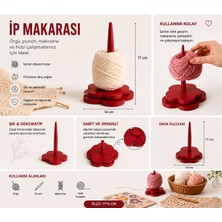 Major Hobi Çiçek Tabanlı Ip Makarası Standı  Örgü ve Makrome Ip Düzenleyici