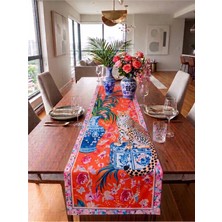 Nunuteks Leopar Desen Dekoratif Runner - 40X140 cm
