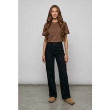 Passion Moda Evi Yüksek Bel Siyah Denim Kot Pantolon