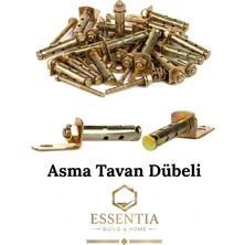 ESBH Asma Tavan Dübeli M6X45 mm Çelik Dübel – Tavan Askı ve Montaj Dübel Seti ( 15 Adet )