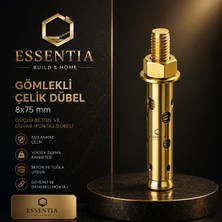 ESBH Gömlekli Çelik Dübel 8X75 mm – Güçlü Beton ve Duvar Montaj Dübeli ( 2 Adet )