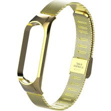 Onba Xiaomi Mi Band 5 Metal Kayış Kordon Kopçalı Milano LOOP-(5775) - OB7227-9709