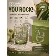 Generic Rakle “you Rock” Motivasyon Bardağı – Cam Tumbler 350 ml