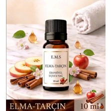 E.M.S Elma Tarçın Uçucu Yağ Buhurdanlık Yağı Difüzör Esansı Oda Kokusu Esansı Nemlendirici Esansı 10 Ml.