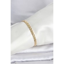 Maxdora cm 14K Gold Renk Sarmal Zincir Model Kadın Bileklik 5886 - MX002U-7JTCJ3