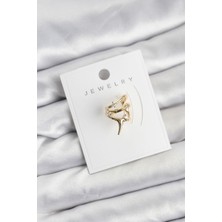 OEM Gold Renk Pirinç Diken Model Kıkırdak Earcuff Küpe 5886 - 6368-7661