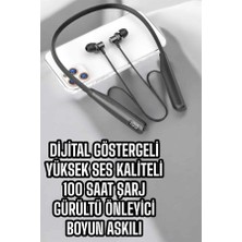 OEM Dijital Göstergeli Kulak Içi Kablosuz Bluetooth Kulaklık Boyun Bantlı - 1994-6916