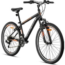 Geroni Magnum - 24  - Mtb - 13' - 21 Vites - V.b - Mat Siyah-Gri/neon Turuncu
