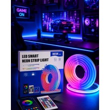İlkyaz Fashion Rgb Neon LED Şerit Işık Kumandalı USB Girişli Su Geçirmez Şerit LED