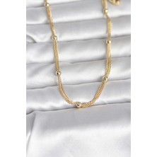 Feifei cm 14K Gold Renk Topçuk Model 60 cm Kadın Kolye 5886 - FEİ4592-2376