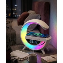 Lowell Home Rgb Işıklı Kablosuz Şarjlı Bluetooth Hoparlör Saat ve Alarm Özellikli - LO0029-5YYF93