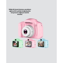 OEM 8mp Mini Çocuk Fotoğraf Makinesi – Pembe Ses Kaydı Özellikli - 7351-6752