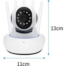OEM LED Aydınlatmalı 5 Antenli Motorlu 1080P Wifi Kamera Sensörlü - 7576-7706