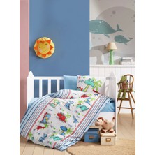 Sinerjim Cotton Box Flanel Bebek Nevresim Takımı Dino M.i