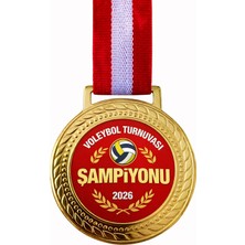 Siverek Reklam 10 Adet Voleybol Turnuvası Şampiyonu 2026 Madalyası Spor Ödül Madalyası