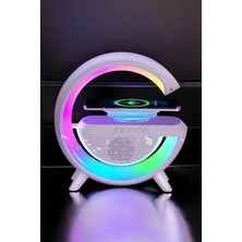 OEM Bluetooth Hoparlör Dijital Göstergeli Wireless Şarj Rgb Işıklı - 3612-7311