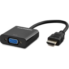 Uravas Store Hdmı To VGA F Çevirici 1080P Siyah HDX2020