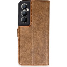 Magicool Realme C65 Kılıf Trend S Plus Kapaklı Kılıf - Taba