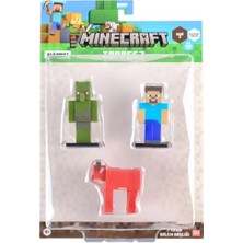 İlk El Grup Minecraft 3D Toppeez 3'lü Figür Seti Seri 2