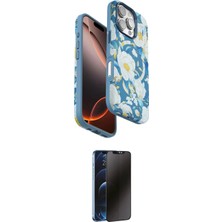 Cep 20-26 Apple Uyumlu iPhone 16 Pro Max Kılıf Siluet Doku Ikili Koruma Seti Najmaddin