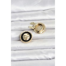 Callerrons Accessories Aslan Model Gold Renk Düğme Veya Manşet Broşu - EBJ260516W42335