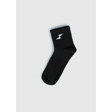 Siyah  Eclipse Sport ES004 Siyah Quarter Tekli Çorap