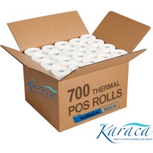 Karaca Rulo Pos Rulosu 56X14 Thermal Roll Bpa Free Tse Onaylı 700 Adet (1 Koli) Kargo Bedava
