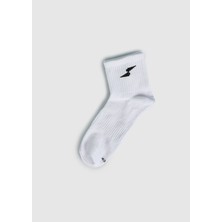 Beyaz  Eclipse Sport ES004 Beyaz Quarter Tekli Çorap