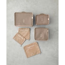 English Home Blare Polyester 6'lı Organizer Bej