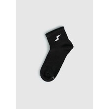 Siyah  Eclipse Sport ES004 Siyah Quarter Tekli Çorap