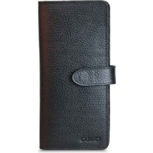 Guard Siyah Hakiki Deri Kart ve Para Slotlu Telefon Cüzdanı // GRD260516WT1626