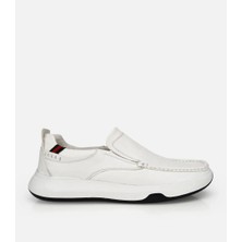 Hotiç Erkek Deri Beyaz Comfort Günlük Loafer