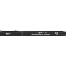  uni-ball pın03-200 teknik çizim kalemi akrilik uçlu fine line pin 0.3 mm siyah (12 li kutu)