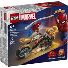 Sinerjim 76335 LEGO . . Ghost Rider Motosikletine Karşı 72 Parça +6 Yaş