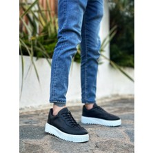 Perilice Store Periliçekeçe BA0802 Boa Siyah Renk  Yüksek Taban Erkek Günlük Ayakkabı