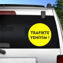 Sticker Usta Trafikte Yeniyim Sticker - Araba Oto Motosiklet Karavan Cam Araç Sticker - 00183