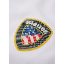 Blauer Beyaz Erkek Slim Fit Logo Baskılı T-Shirt 26SBLUH02284-100 Faxon