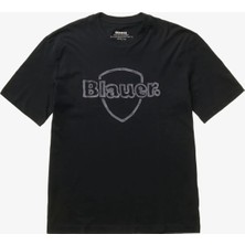 Blauer Siyah Erkek Regular Fit Logo Baskılı T-Shirt 26SBLUH02301-999 Montfern