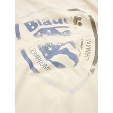 Blauer Beyaz Erkek Regular Fit Logo Baskılı T-Shirt 26SBLUH02311-102 Howland