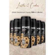Axe Leather & Cookies Erkek Deodorant Sprey 150 ml x 6 Adet