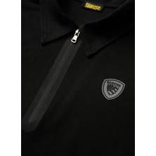 Blauer Siyah Erkek Slim Fit Logo Baskılı Polo T-Shirt 26SBLUT02067-999 Gılmer