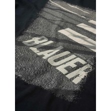 Blauer Siyah Erkek Regular Fit Logo Baskılı T-Shirt 26SBLUH02233-999 Ryder