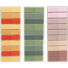 Sibga Tasarım 3 Adet Şeffaf Renkli Postit Post-It Post It. Kitap Ayracı Ayraç Plastik Postit Sticker Not Kağıdı