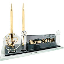Sentez Masa Üstü İsimlik Kişiye Özel Eczacı Masa İsimliği Kristal Masa Üstü Ofis ve Eczane İsimliği