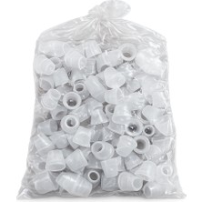 Meka 100-ADET-YUMUŞAK-NARGILE-LÜLE-CONTASI,ŞEFFAF,BEYAZ,100-ADET.
