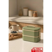 Gugga Eco Tier - 2 Katlı Ayarlanabilir Bölmeli Sızdırmaz Kapaklı Lunchbox 1300 ml
